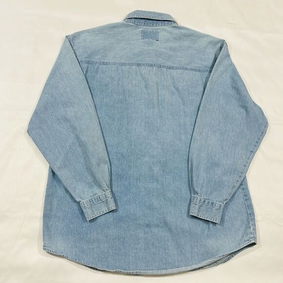 Vintage Embroidered Noah’s Arc Light Jean Button Down Shirt - Picture 11 of 11